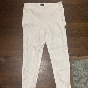 Soho White Straight Leg Pants